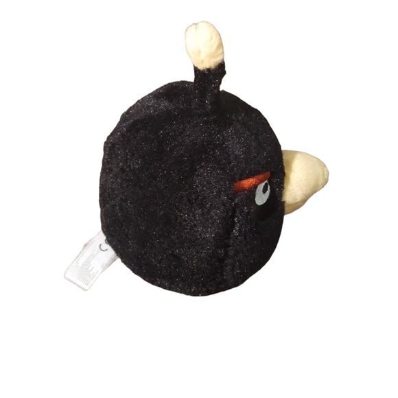 Angry Birds Black Bomb Bird Plush Toy 6” Stuffed No Sound Stuffed Animal Doll - Picture 4 of 9